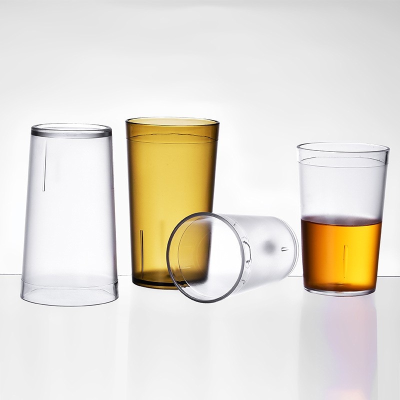 Custom logo acrylic plastic beer cup bar reusable beer mugs