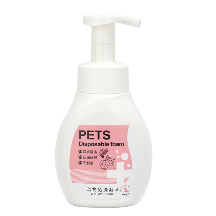 Waterloze huisdierenshampoo Schuim - Snelle en gemakkelijke reiniging 1*300 ml