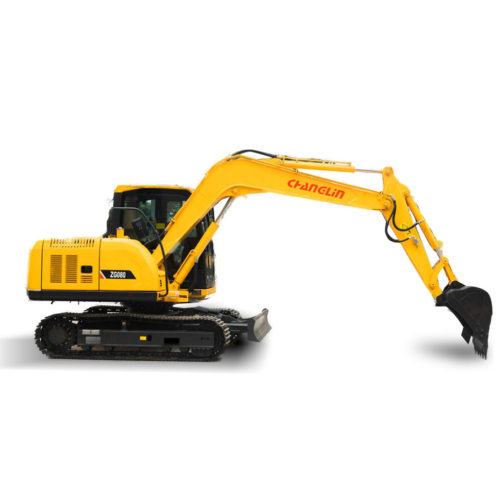 ZG080S Changlin Multi-function Machines 8ton Track Mini Digger Excavator With OEM Service