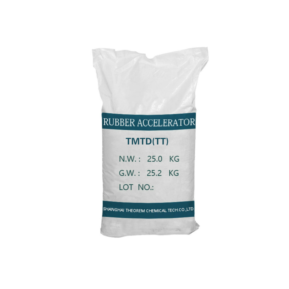 Acelerador TMTD (TT) de buen precio de fábrica de China en caucho cas 137-26-8