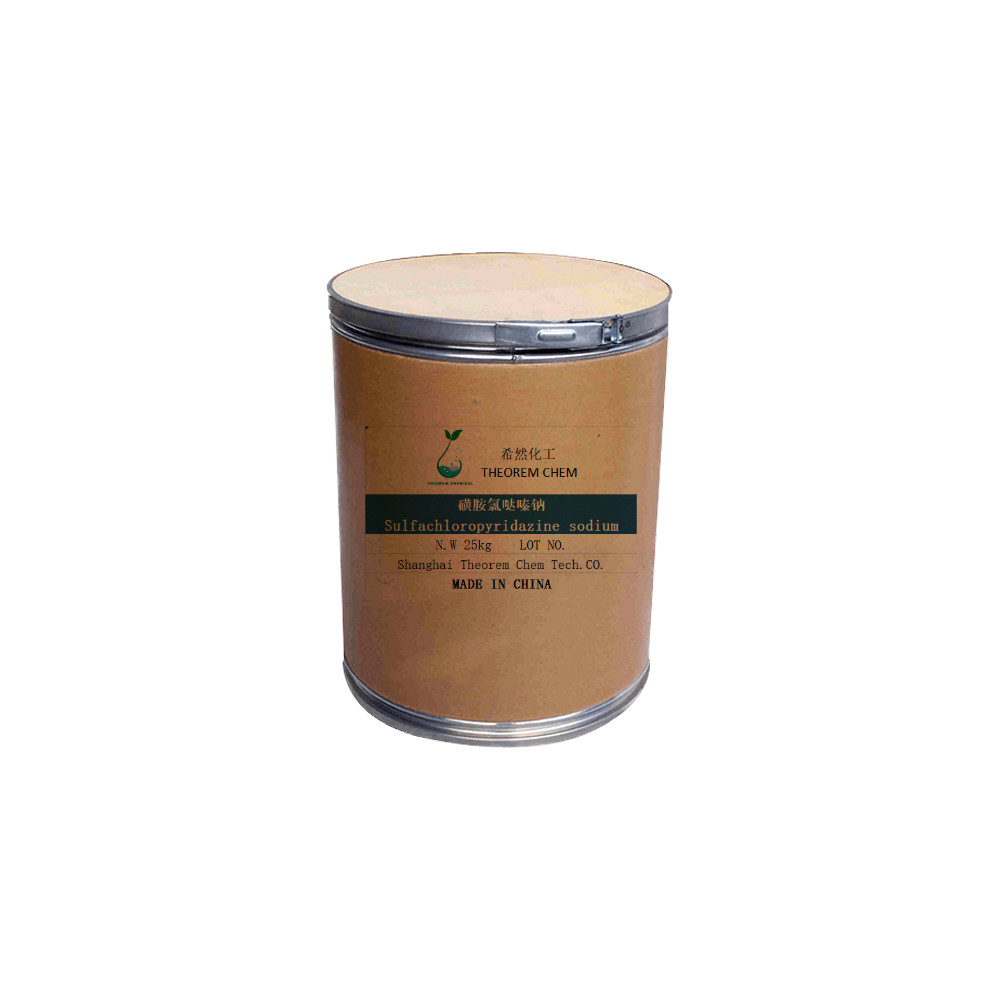 GMP фабрична оферта Добра цена 99,9% сулфахлоропиридазин натриев прах CAS 23282-55-5