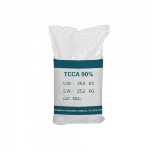 Goede prijs waterbehandeling chemicaliën Trichloorisocyanuurzuur 90% TCCA poeder/tablet CAS 87-90-1