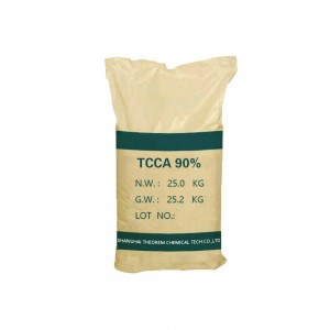Bon prix produits chimiques de traitement de l'eau acide trichloroisocyanurique 90% TCCA poudre/comprimé CAS 87-90-1
