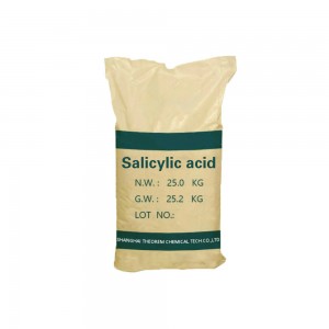 ម្សៅអាស៊ីត salicylic ភាពបរិសុទ្ធខ្ពស់ CAS 69-72-7