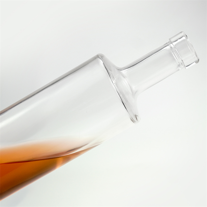 Unique design empty clear glass wine bottle luxury71rc