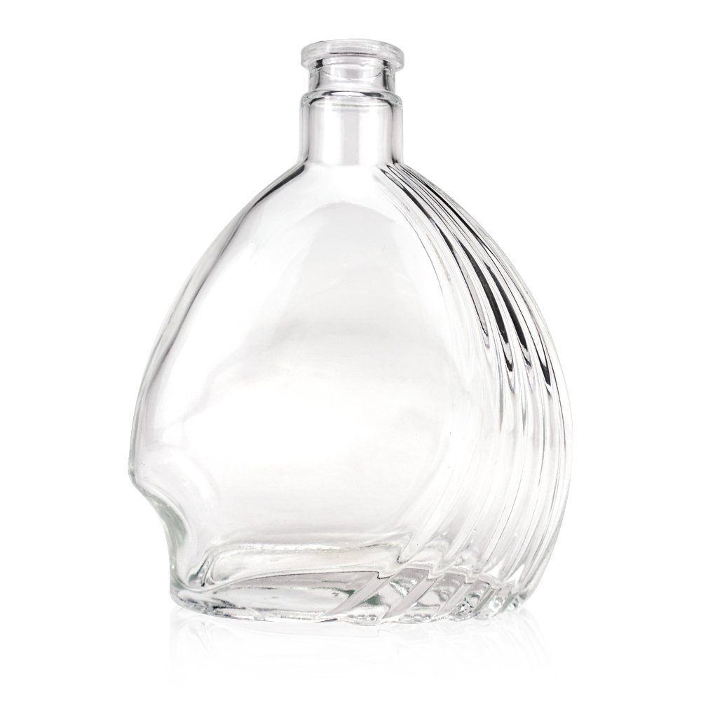 China Factory Wholesale Empty Customized Design 500ml XO Flint Glass Bottle Liquor Glass Bottle