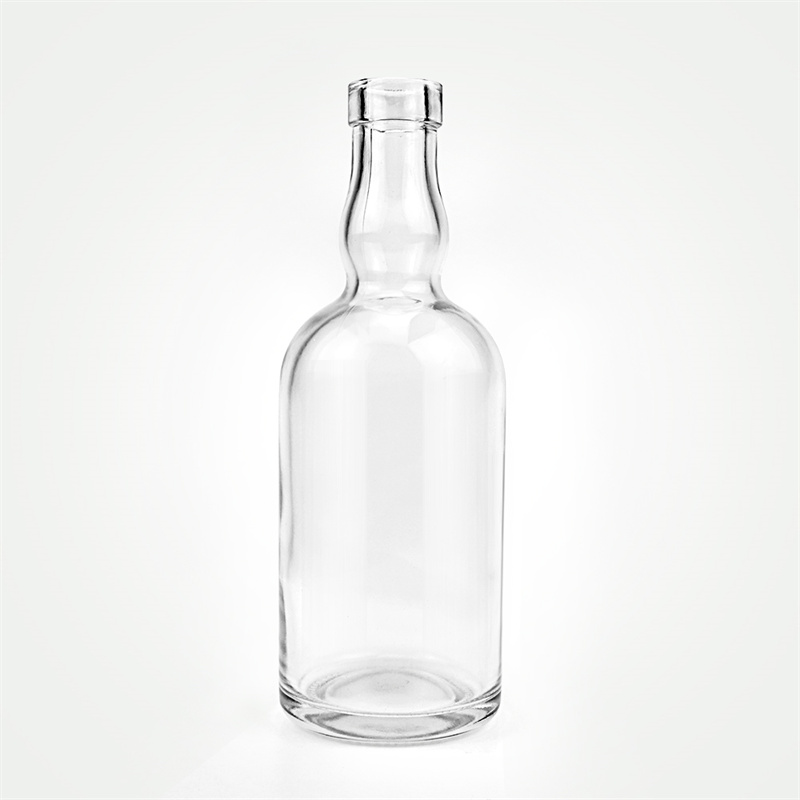 Unique design empty clear glass wine bottle luxury crysta...