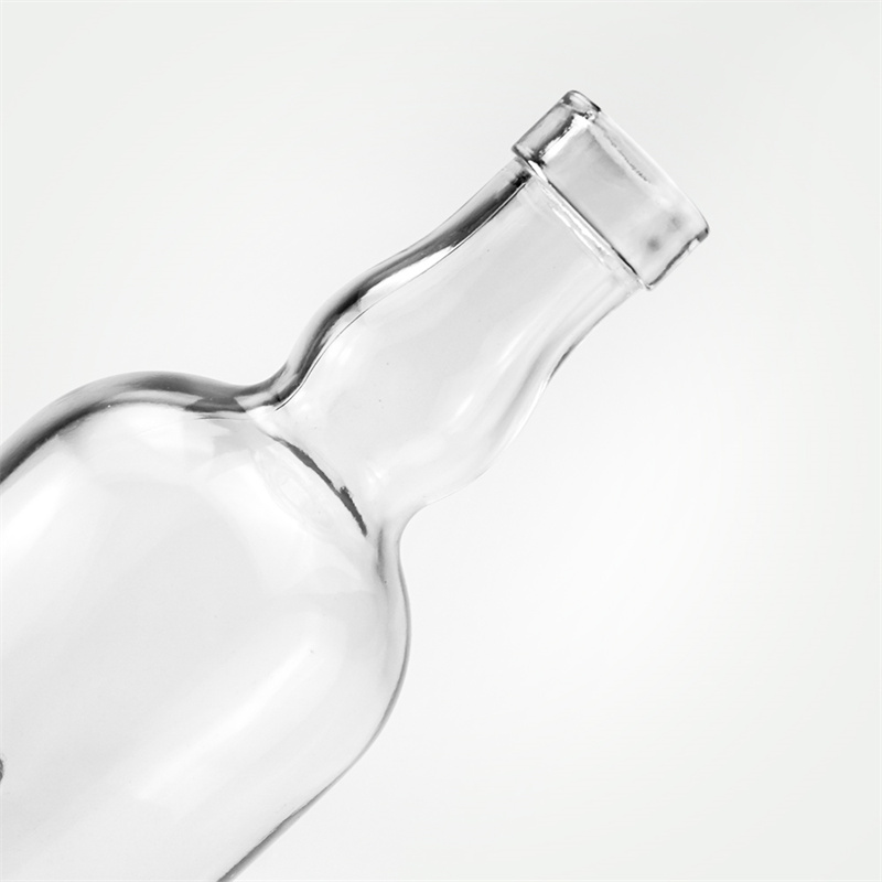 Unique design empty clear glass wine bottle luxury crysta...