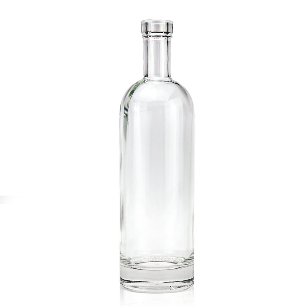 Premium Empty Cylinder Spirit Glass 750ml whisky Vodka liquor Bottle frosting 700ml 500ml vodka wine glass bottle wholesale