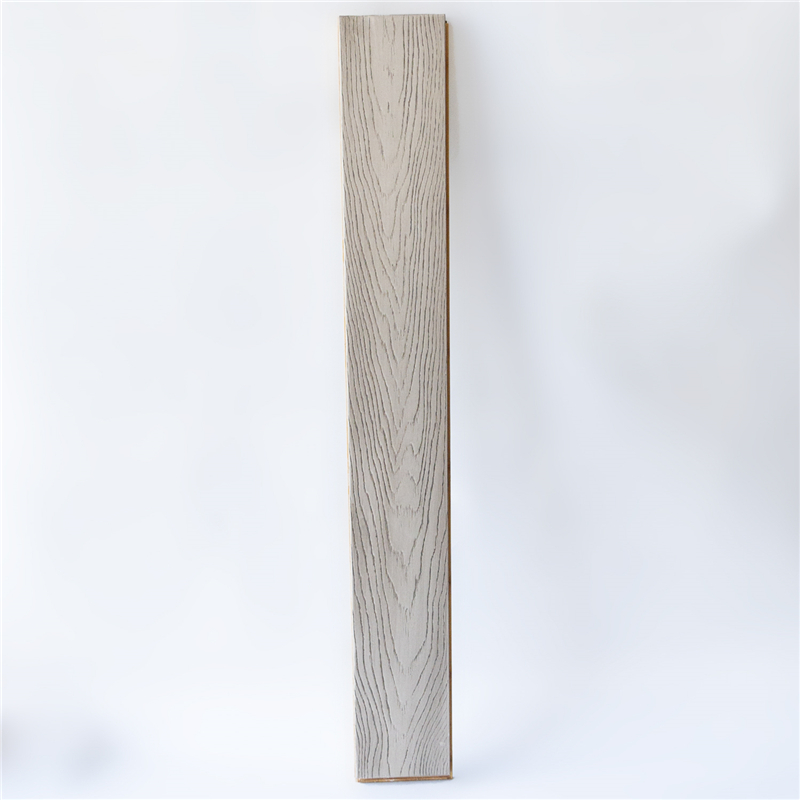 Embossed Horizontal Bamboo Flooring Gray Color