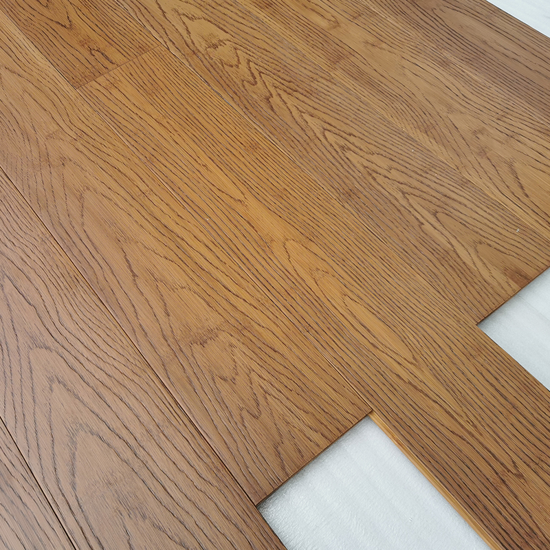 Embossed Oak Coffee Carbonized Horizontal Flooring 05