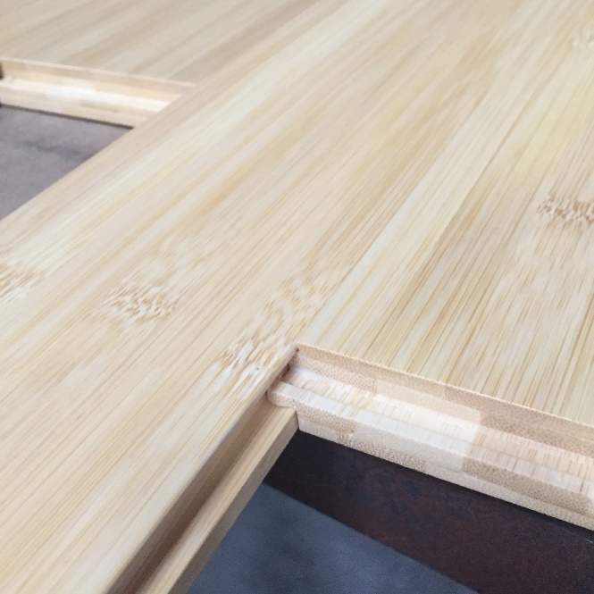 Natural Bamboo Flooring Kab rov tav UV Coated Pem teb 16