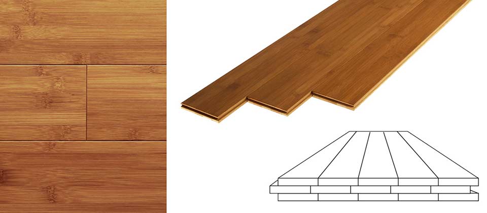 Tradiční vnitřní horizontální karbonizovaná bambusová podlaha (1)