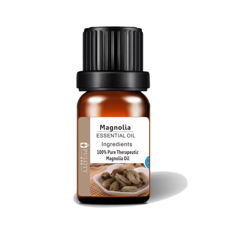 Blanqueamiento y tratamiento de la piel con aceite puro de magnolia.