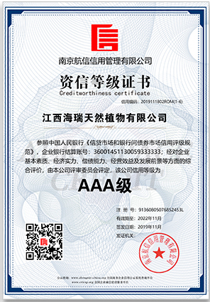 AAA credit registration certificate