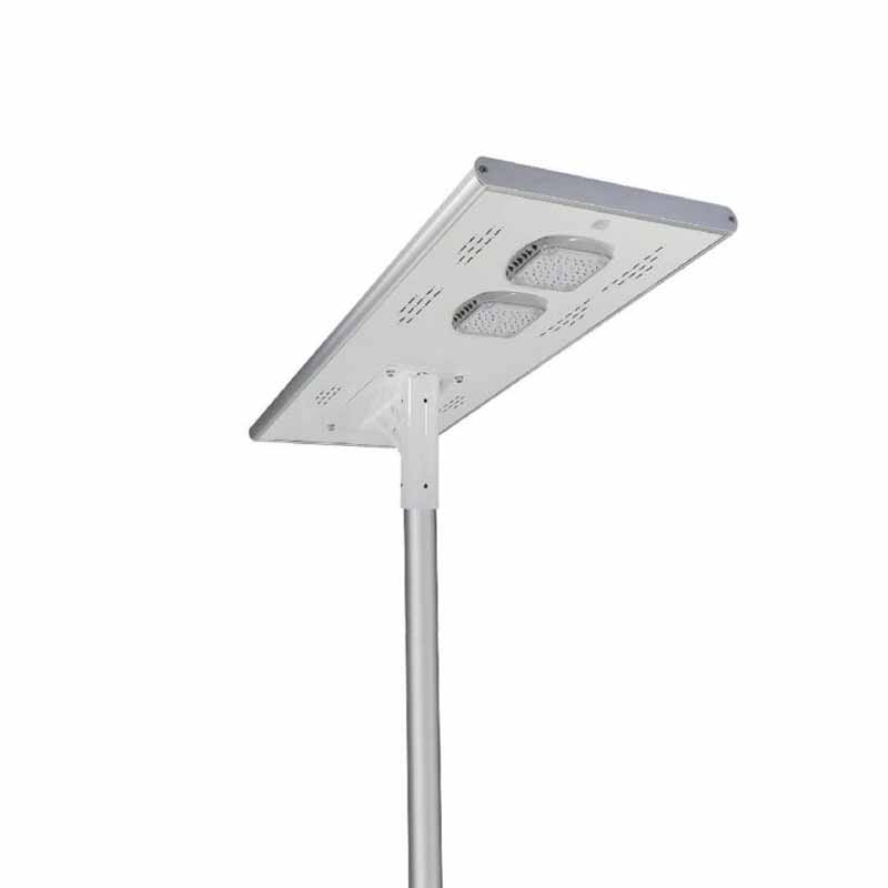 2019 Latest Design Hepu Factory Price New Design Waterproof IP65 Outdoor 30W 60W 80W 100W Outdoor Sensor Integrated LED Solar Street Light