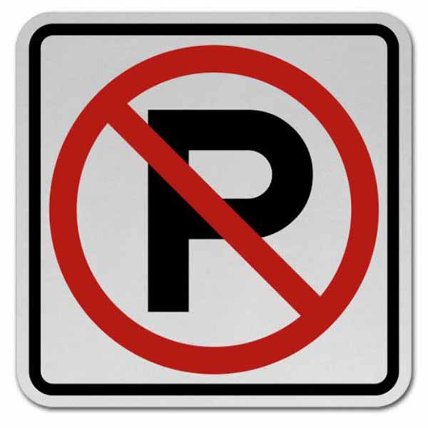 NO PARKING Aluminum Road Sign