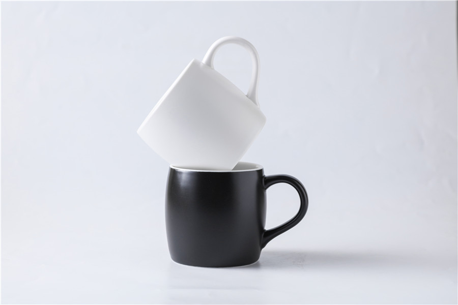 Unique Oval Ceramic Cup: Ideal for Tea or Espresso