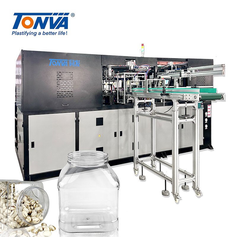 TONVA Fully Automatic PET Cookie Jar Blow Molding Making Machine With Production Line
