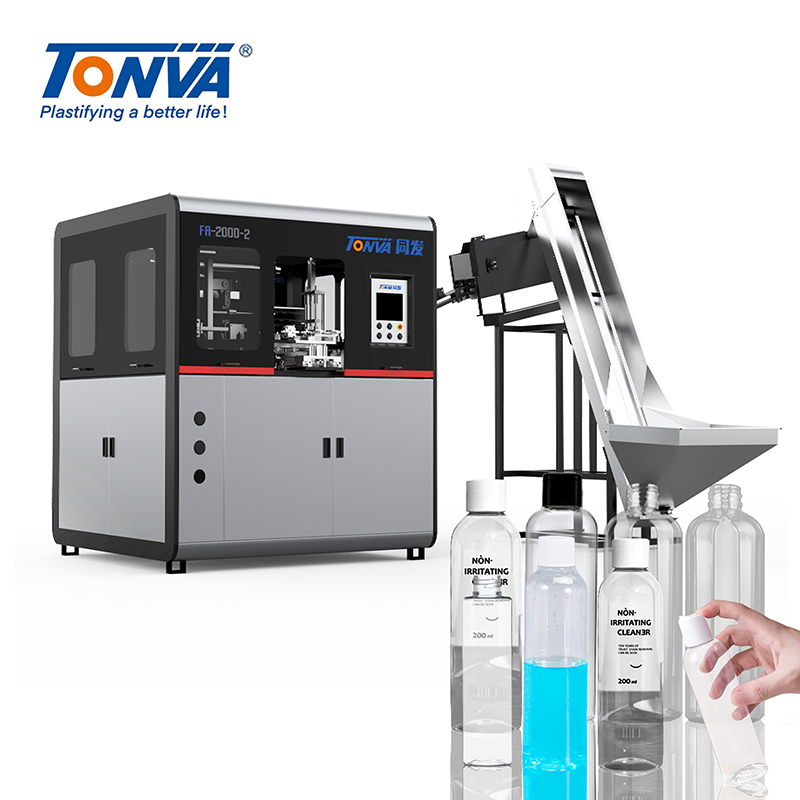 دستگاه دمیدن اتوماتیک بطری آرایشی پلاستیکی TONVA PET با خط تولید