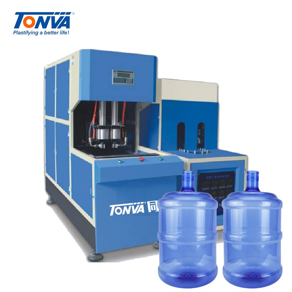 Kunststoff-PET-3-Gallonen-5-Gallonen-Wasserflasche, halbautomatische Flaschenblasmaschine