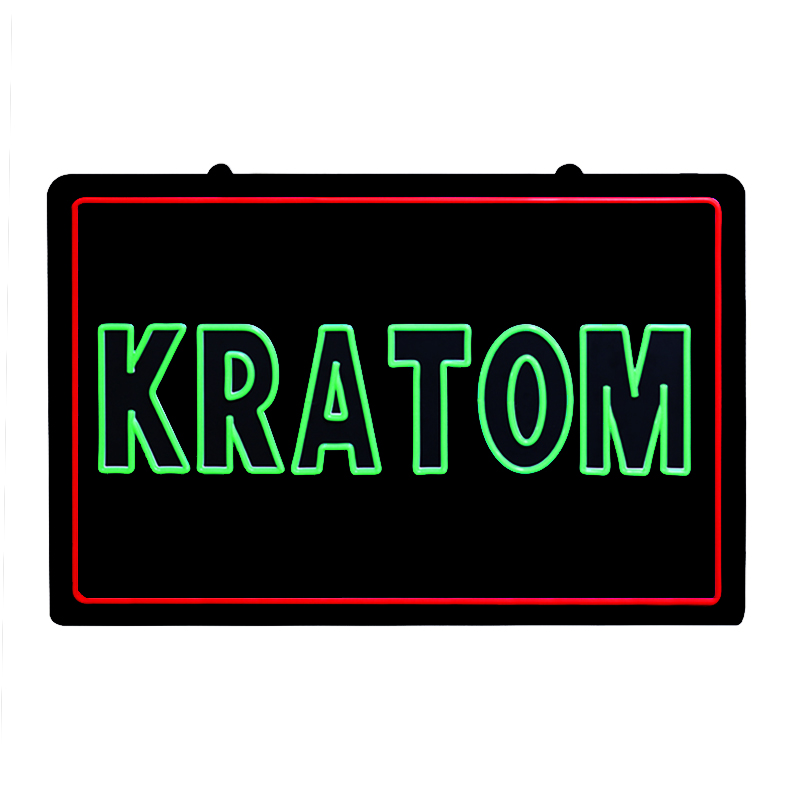 KRATOM Neon Signs Logo Custom Design