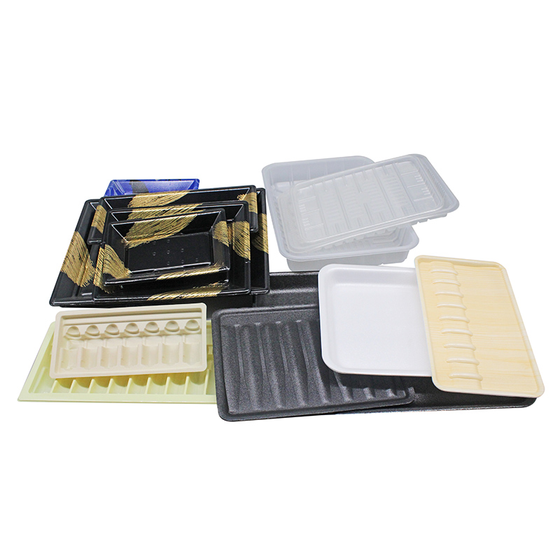 Plastic disposable tray (4)hef