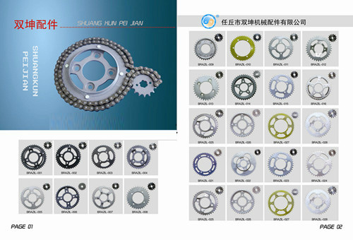 چرخ زنجیر صنعتی موتور سیکلت روی، الکتروفورز، روغنی با کیفیت بالا و کیفیت پایین، محبوب، 420، 428، 520، کیت چرخ زنجیر و زنجیر