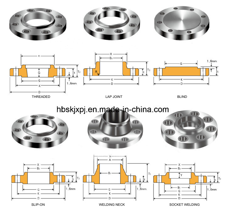 A105n ASTM B 16.47 Type B Size Forged Carbon Steel Pipe Flange