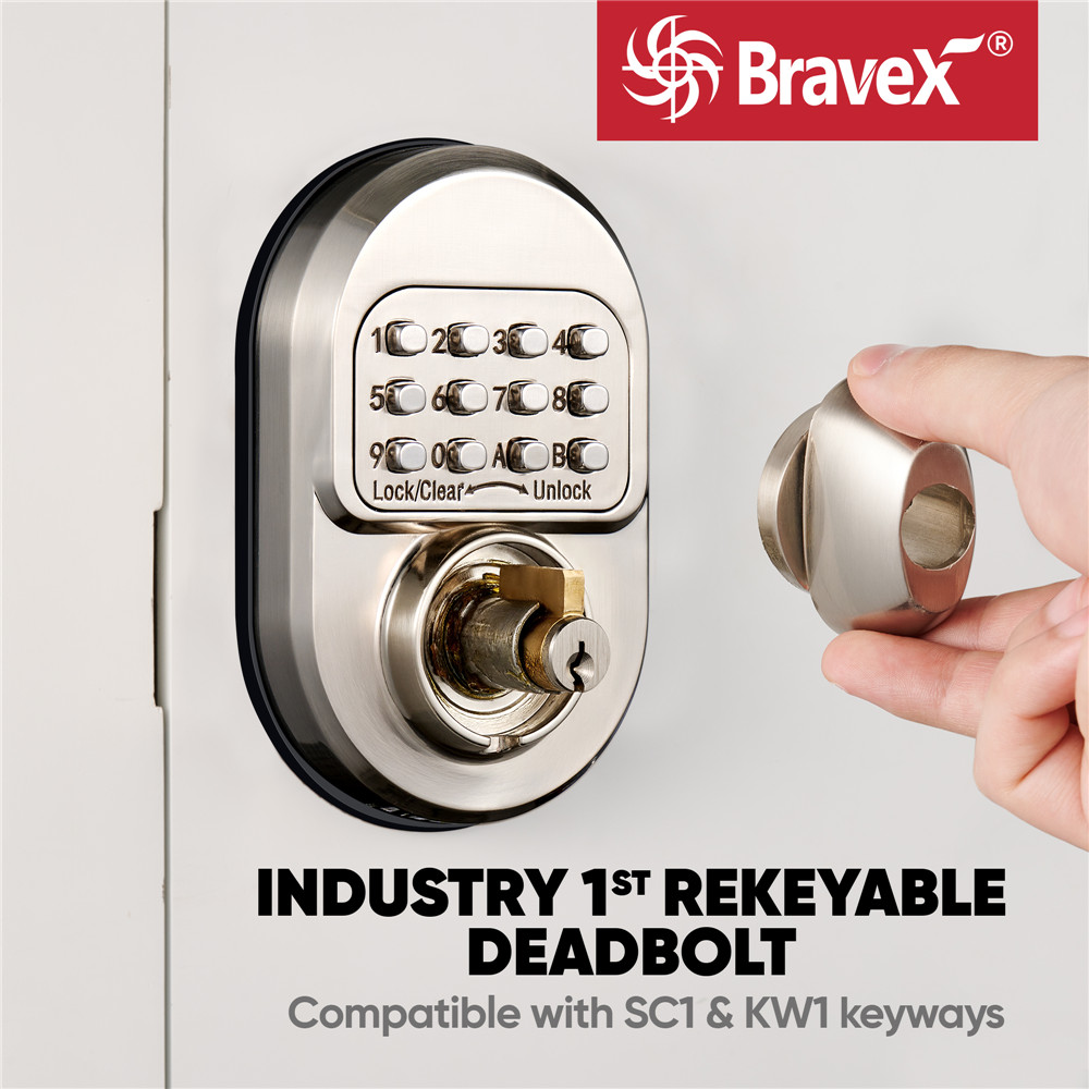 Commercial Deadbolt Mechanical Keyless Lock MKDZG1B