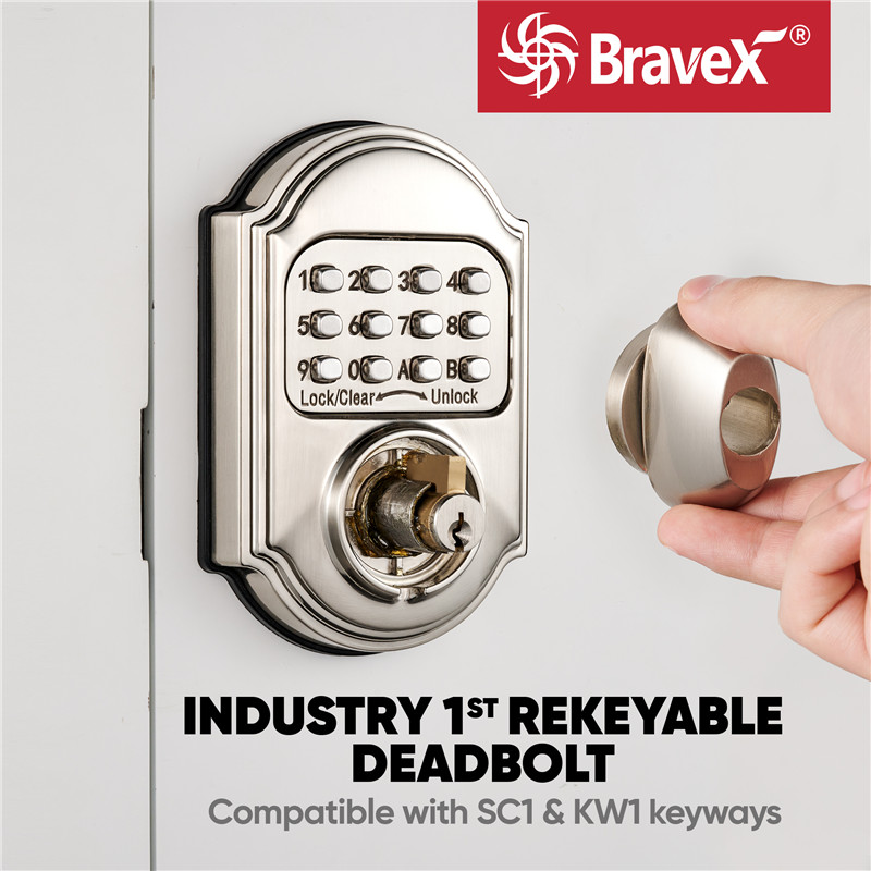 Commercial Mechanical Rekeyable Deadbolt Lock MKDZG1A