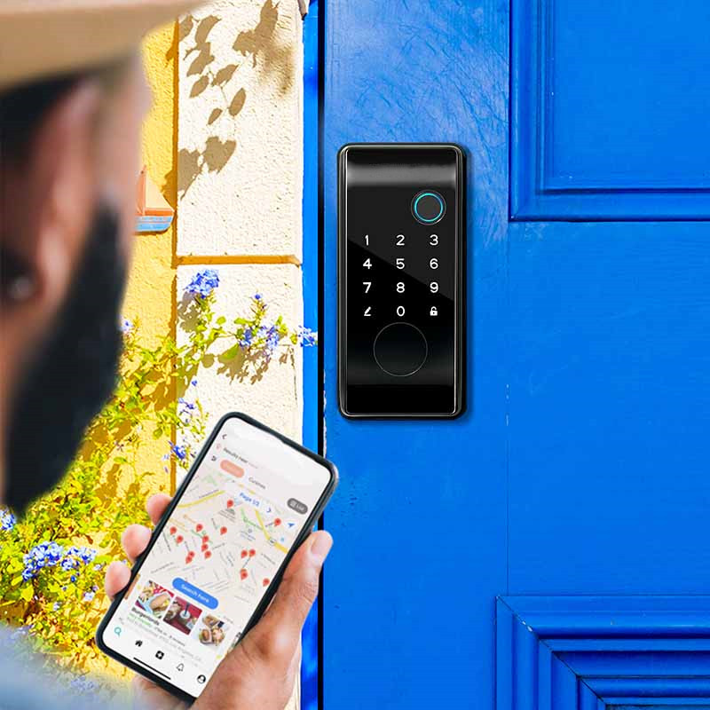Smart Deadbolt Lock Fingerprint WiFi Remote