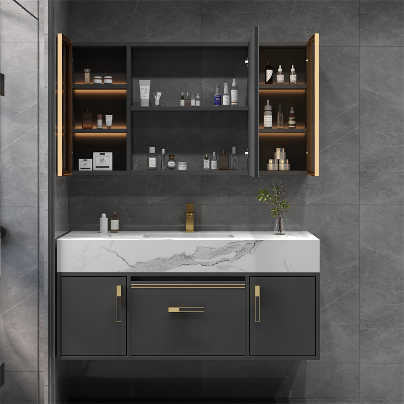 Bathroom cabinet with adjustable space to meet per001pfm