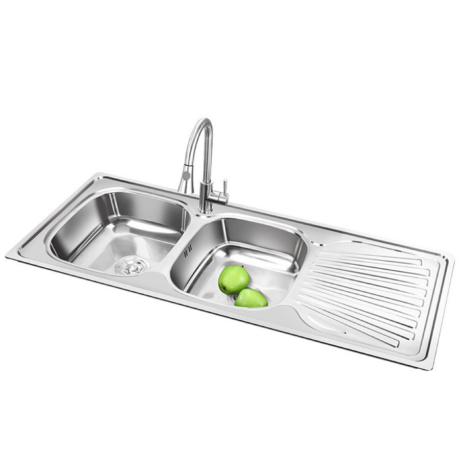 Polished stainless steel sink 1pnm