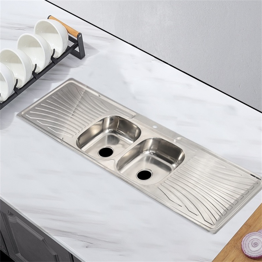 Polished stainless steel sink 39v3
