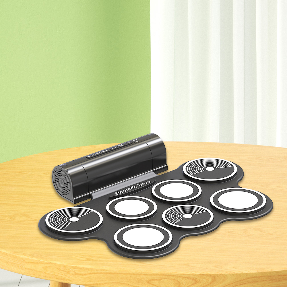  7 pads electronic drum kit Konix MD759 Digital Midi Electric Drum Set (5)mcq