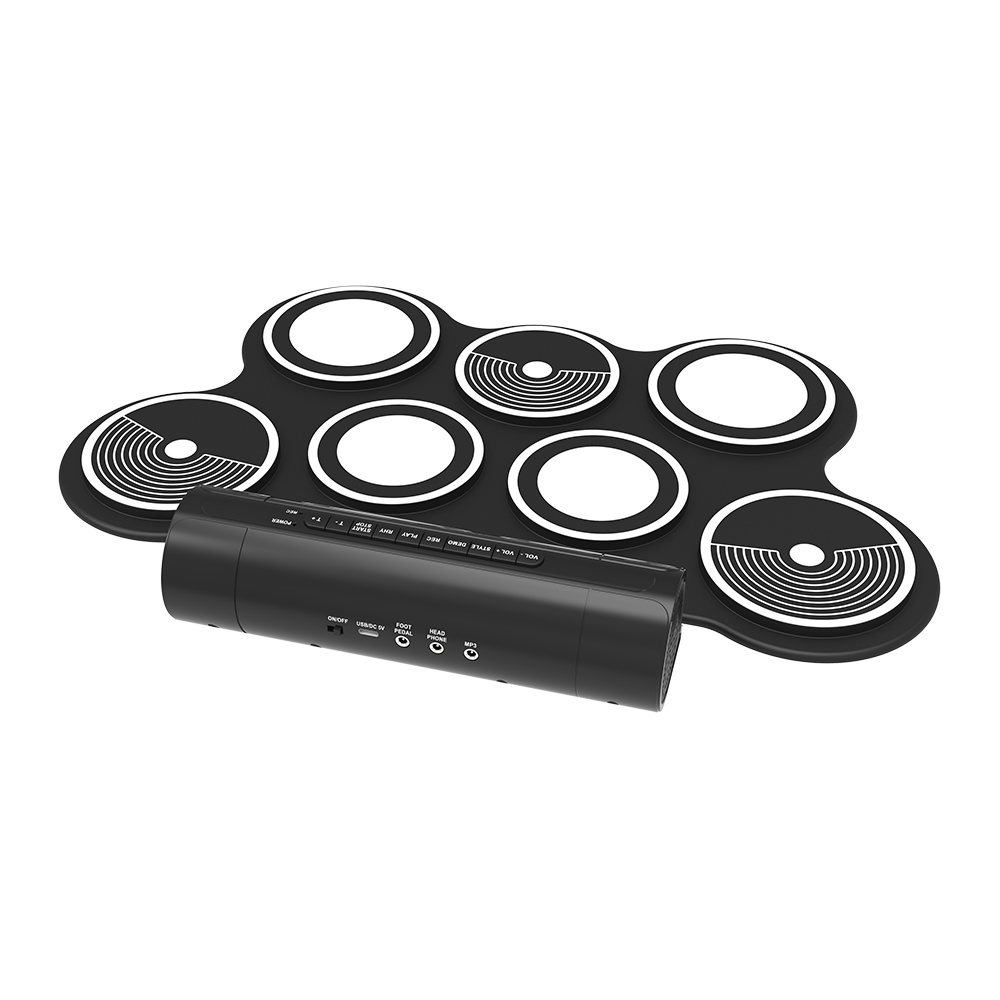  7 pads electronic drum kit Konix MD759 Digital Midi Electric Drum Set (1)1li