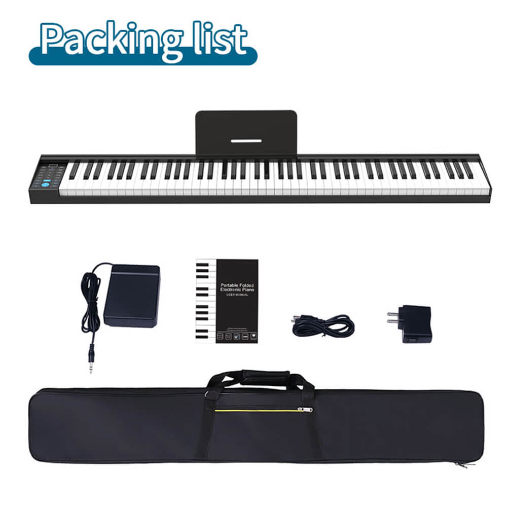 88Keys Electornic Piano MIDI Output Built-in Stereo Speakers Beginner Digital Piano (5)siu