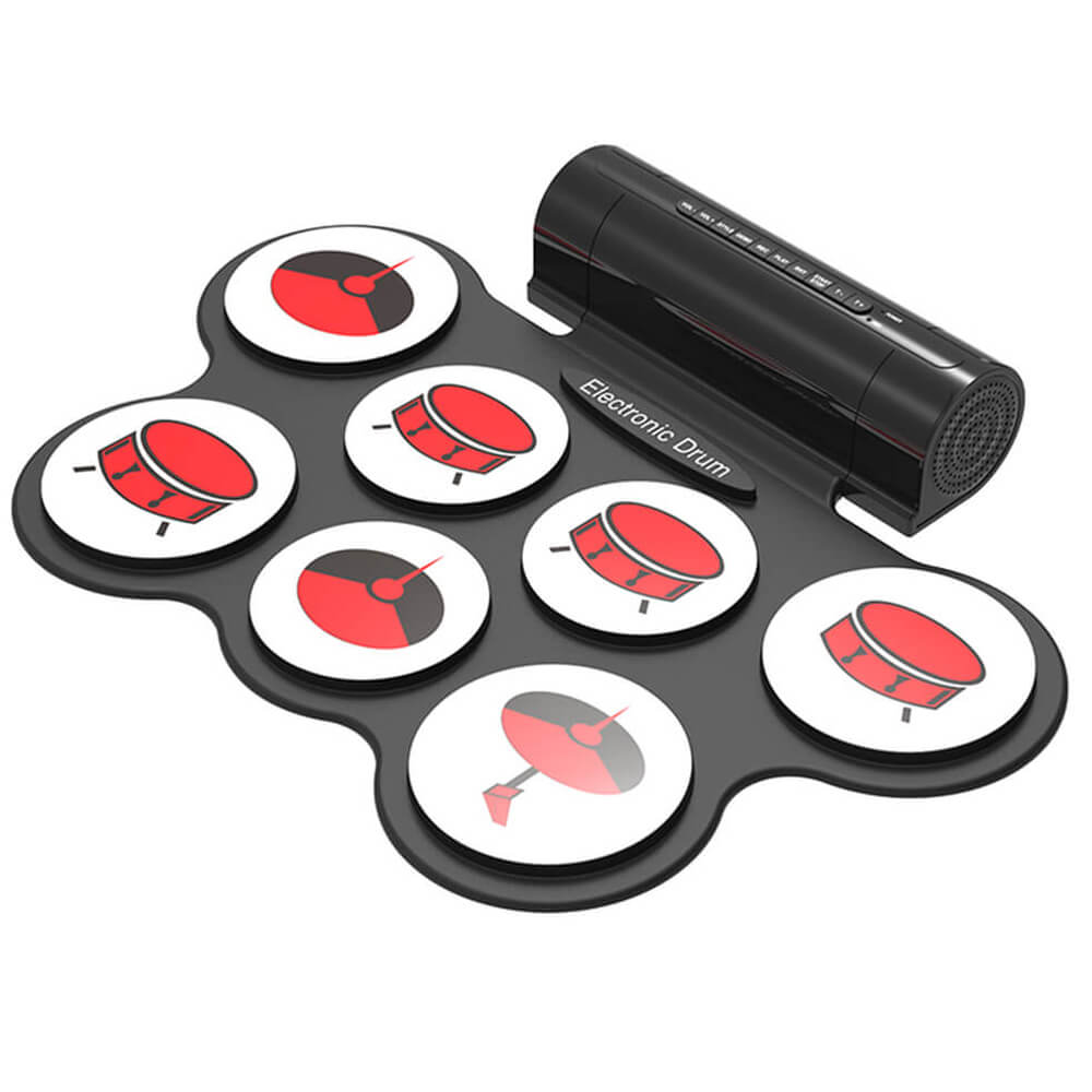 Digital Portable Hand Roll Up Electronic Drum Kit Silicone Electric Drum Set (3)yi4