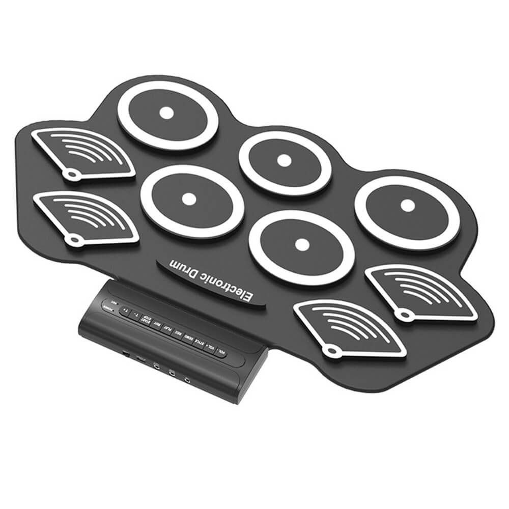 konix Percussion Musical Instrument 7 Pads Portable Table Electronic Drum Kit (1)tnh