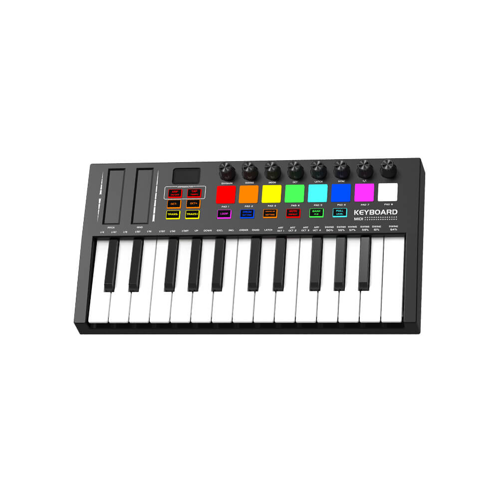 MIDI Controller Konix MD02 Music Piano Portable 25 Key Electric Keyboard  (7)mwh