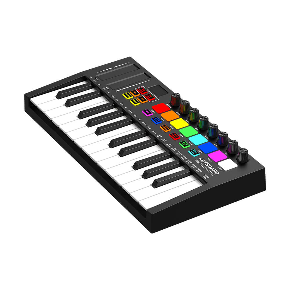 MIDI Controller Konix MD02 Music Piano Portable 25 Key Electric Keyboard  (1)hed