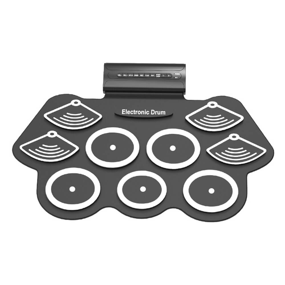 Konix Percussion Musical Instrument 7 Pads Portable Table Electronic Drum Kit