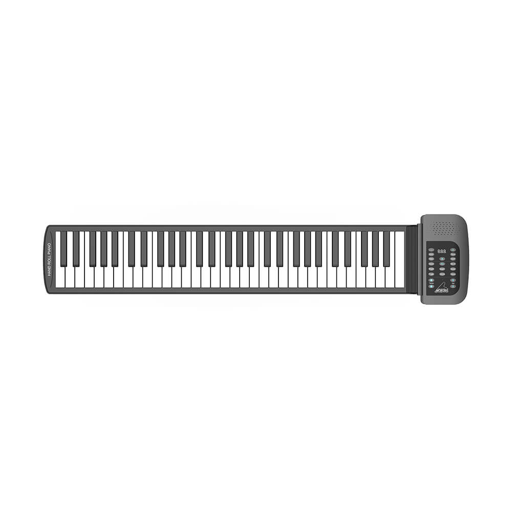 Kids Portable Piano Baby Digital Konix PA61 61 Keys Roll Up Piano