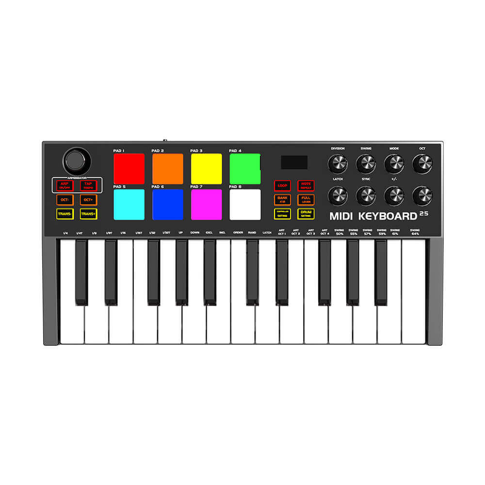 Midi Keyboard controller 25 Key konix MD03 professional Digital Piano Musical Instrument
