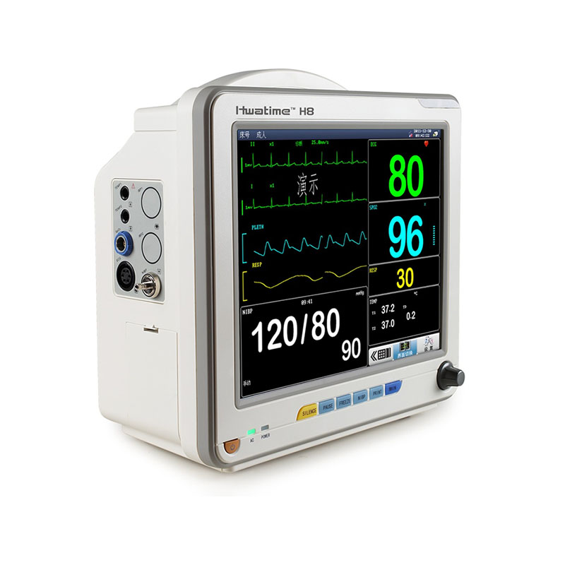 Monitor de paciente multiparamétrico de alta calidad Hwatime H8 de 12 pulgadas para hospital