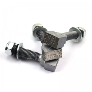 Bolt-Connected Diamond Grinding Segment For Calibrating White Marble