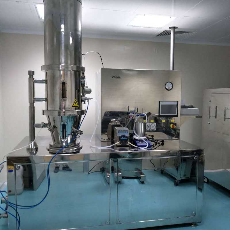 Granulador de llit fluid multifuncional a escala de laboratori, assecador de llit fluid de laboratori