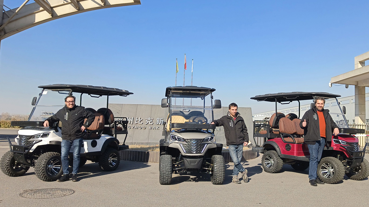 French distributor visits BAK GROUP electric golf carts, and the prospect of cooperation in next year's market is promising
