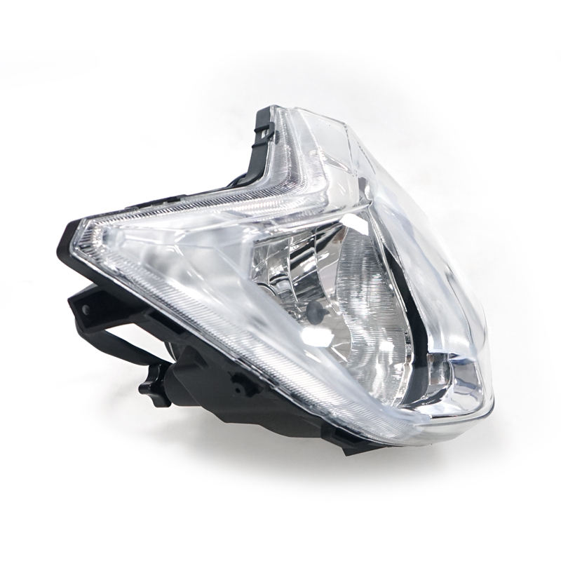 Yeni varış CG 125 150 CC motosiklet aydınlatma 12V 6500K motosiklet far takımı H4 lamba ampulleri ile